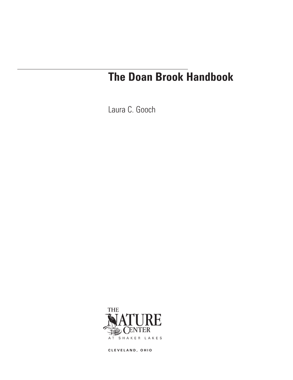 The Doan Brook Handbook