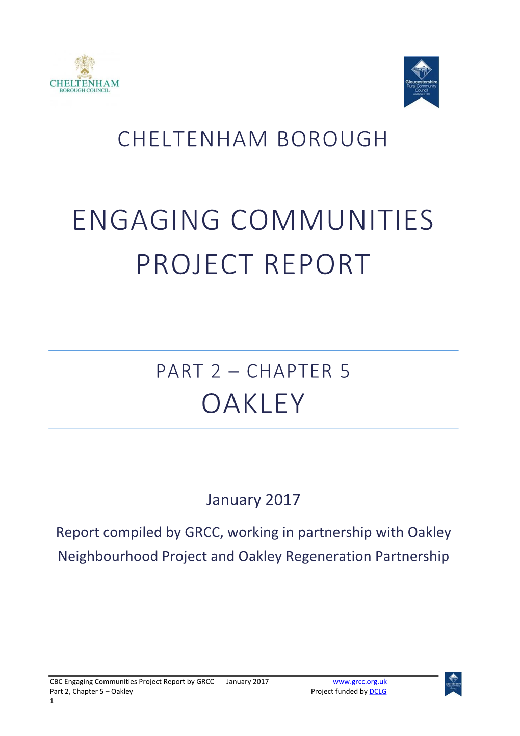 Engaging Communities Project Report Oakley