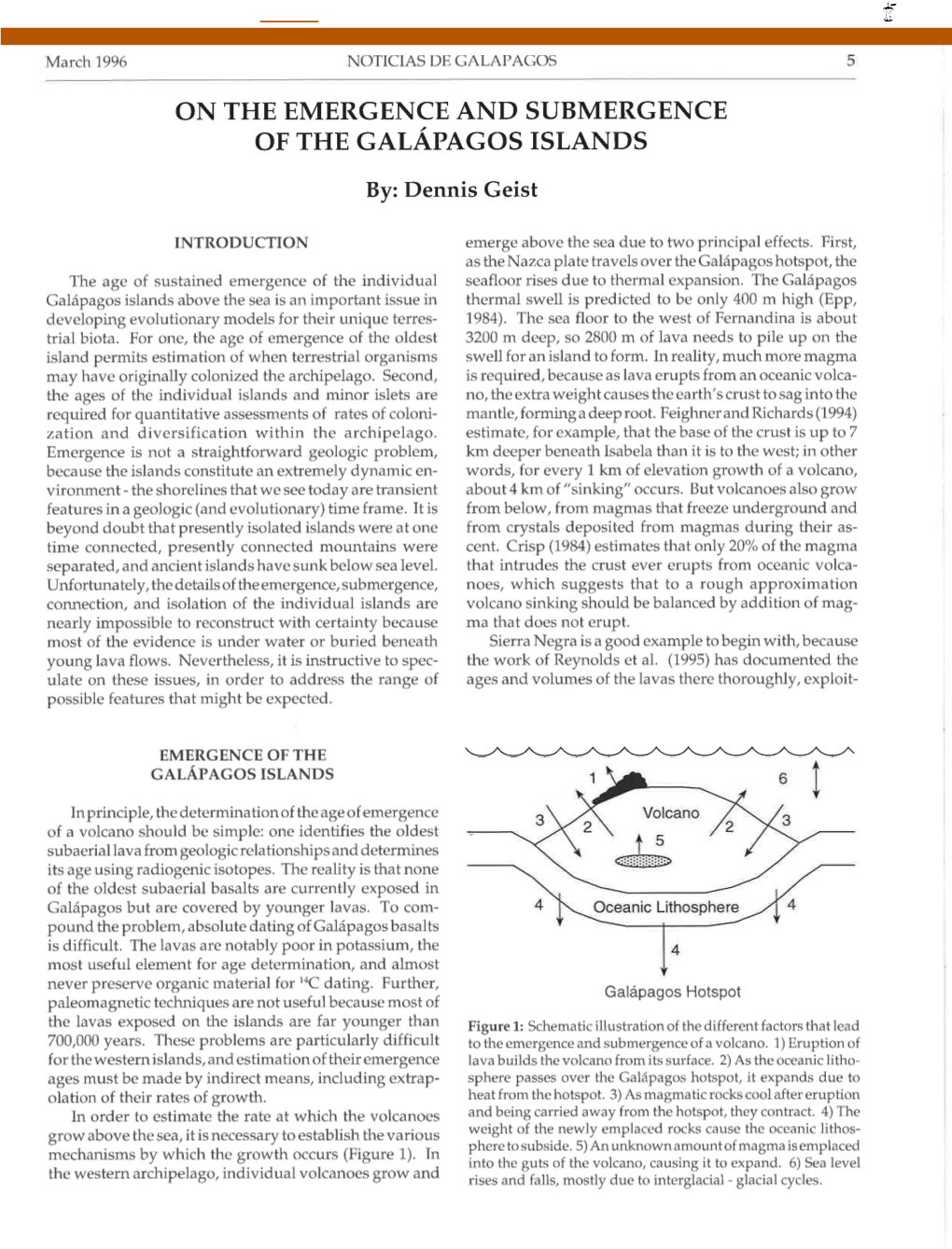 On the Emergence and Submergence of the Galapagos Islands