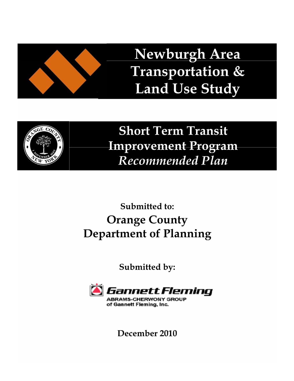 Newburgh Area Transit Improvement Plan, December 2010
