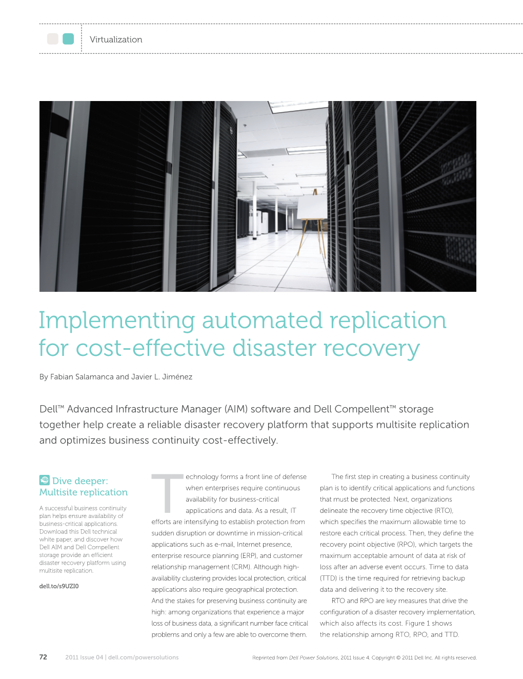 Implementing Automated Replication for Cost-Effective Disaster Recovery