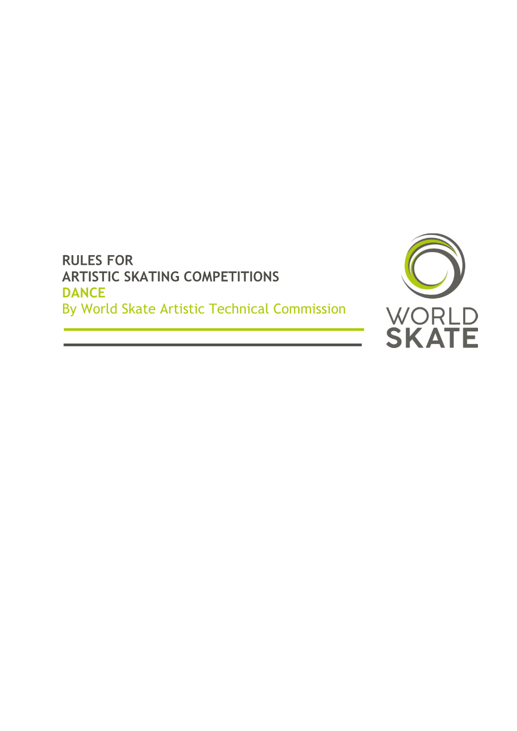 World Skate Artistic Dance 2019