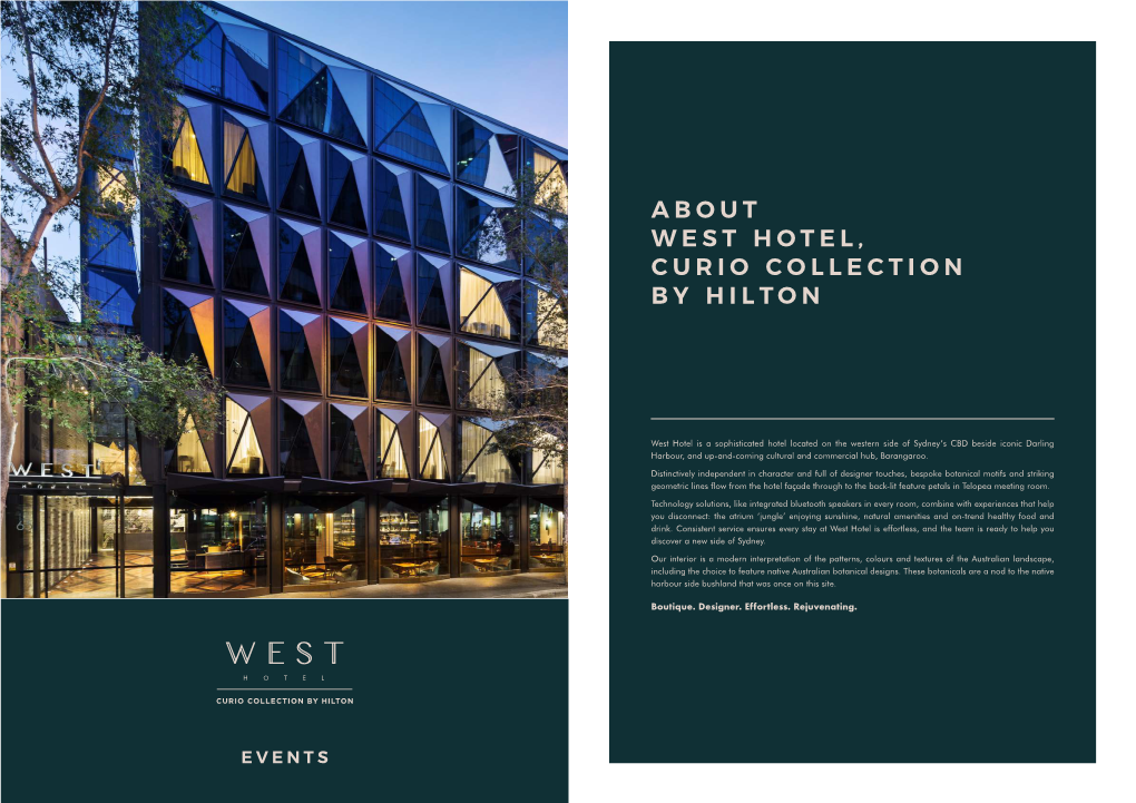 About West Hotel, Curio Collection by Hilton