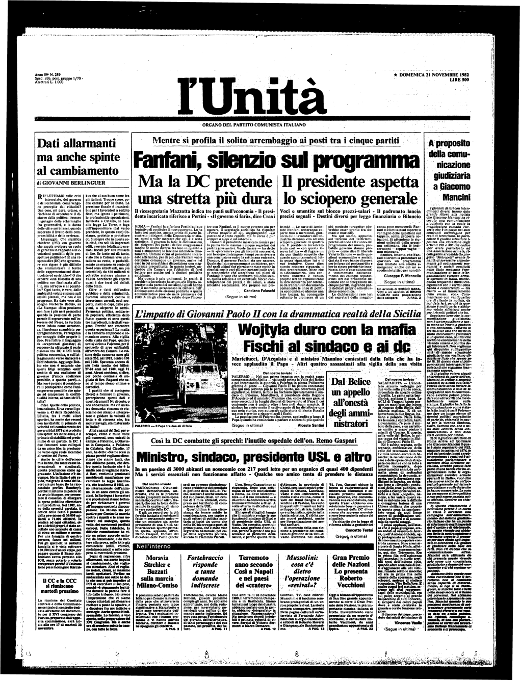 Fischi Al Sindaco E Ai De Nltà Di ^ Questo Strumentò* Politica Economica, E Sull'at­ Time Della Camorra Sono Già *''"'''--'-..- "•.•.• *,I *.•,:-..,