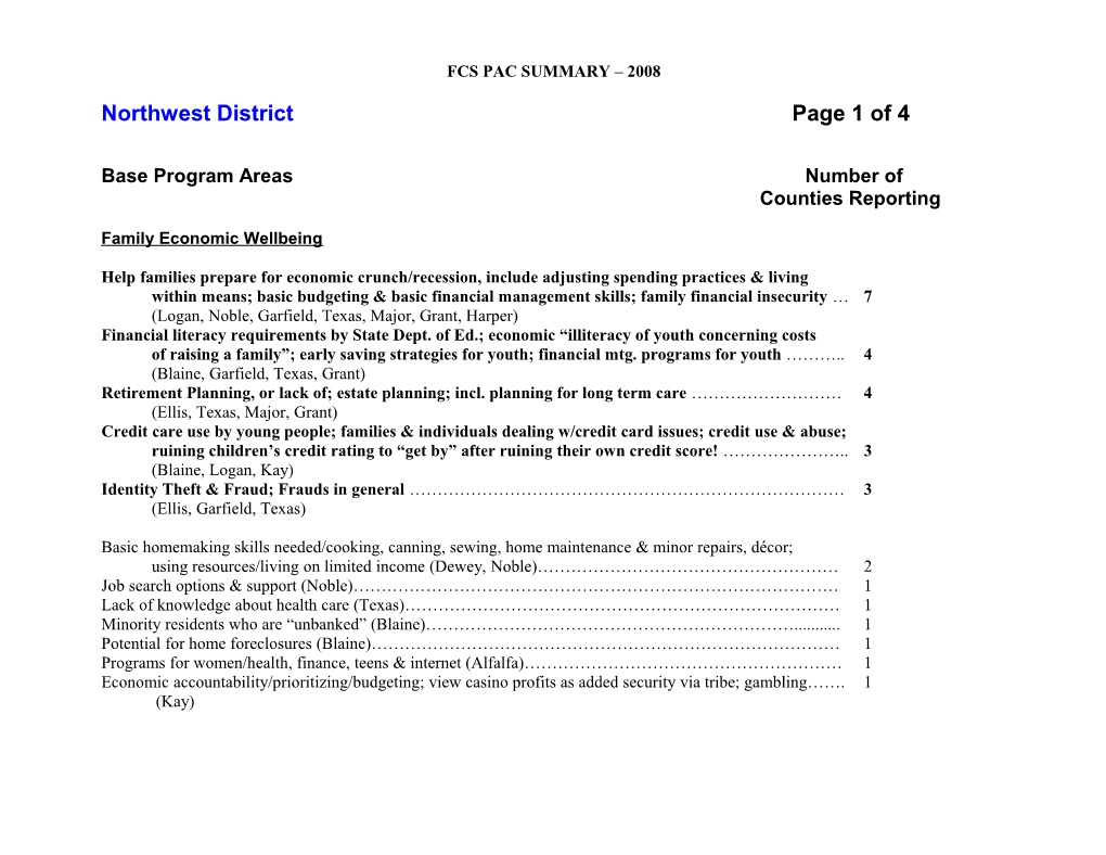 Fcs Pac Summary 2008