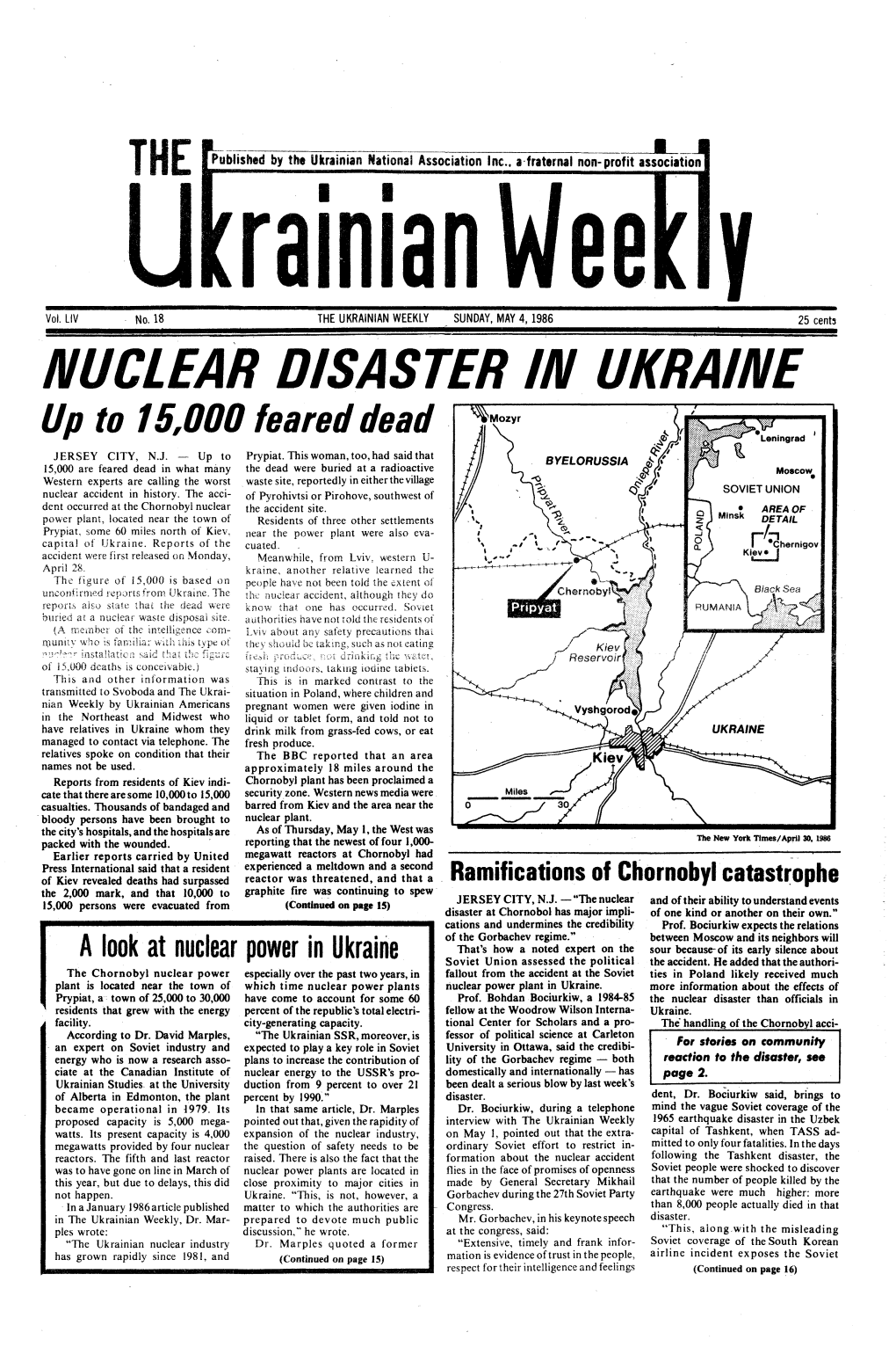 The Ukrainian Weekly 1986, No.18