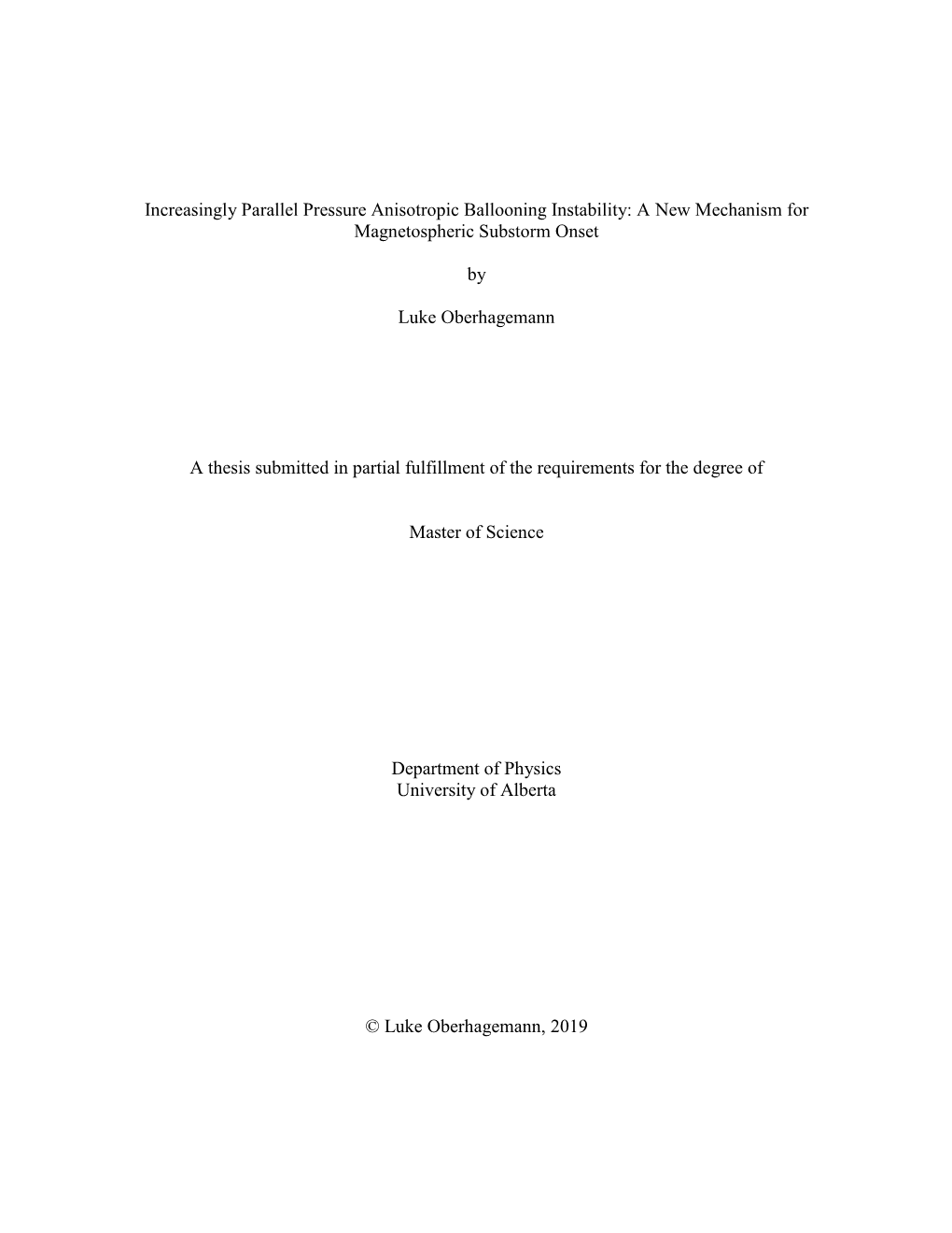 Increasingly Parallel Pressure Anisotropic Ballooning Instability: a New Mechanism for Magnetospheric Substorm Onset