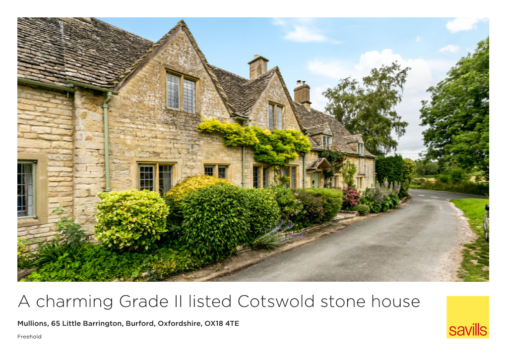 A Charming Grade II Listed Cotswold Stone House