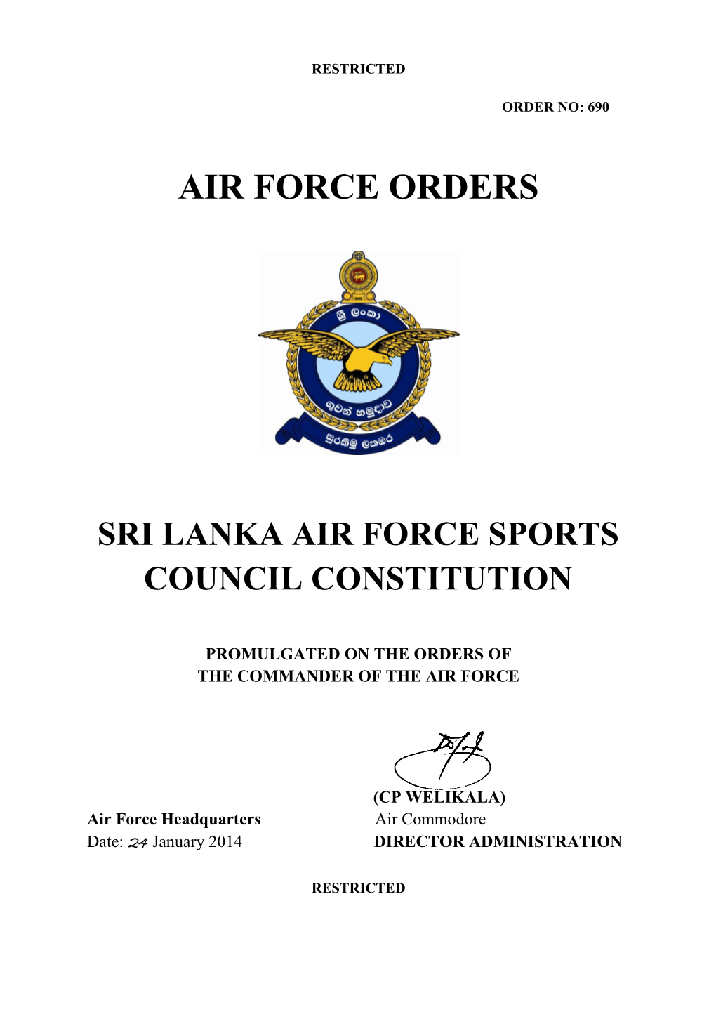 Air Force Orders