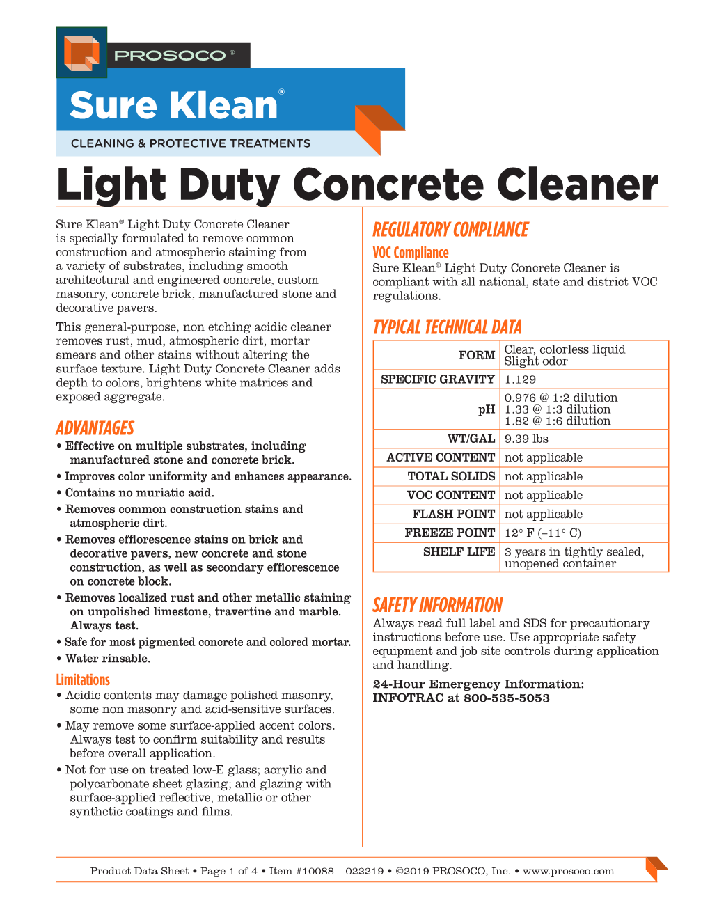 Light Duty Concrete Cleaner