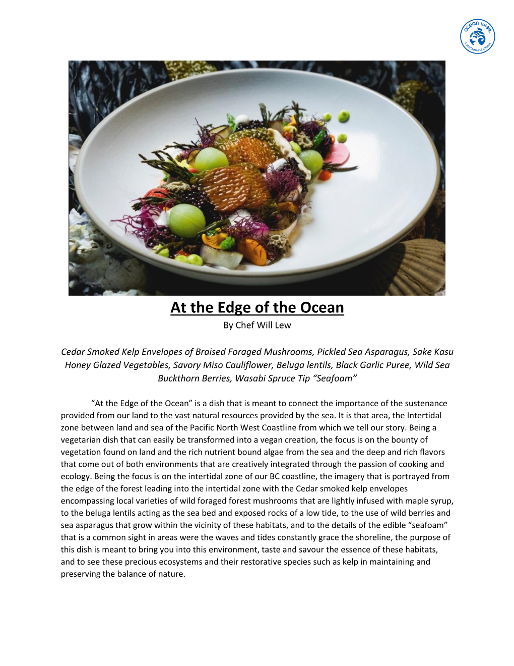 At the Edge of the Ocean Advanced Recipe