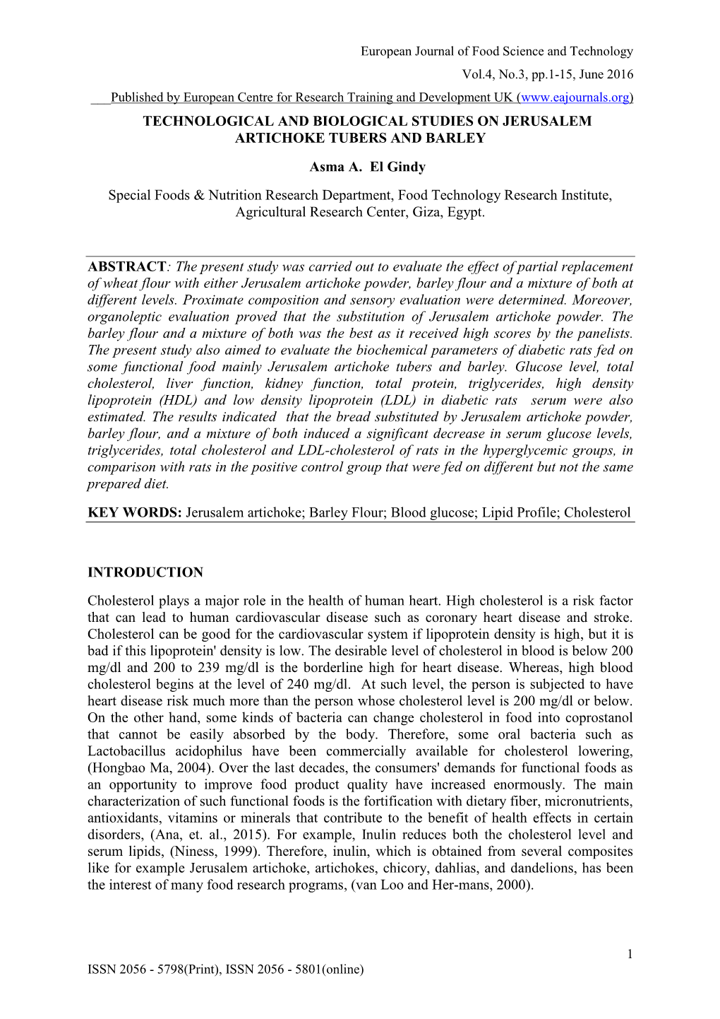 Utilization of Swiss Chard As Functional Food