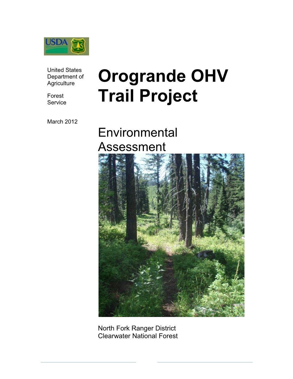 Orogrande OHV Trail Project Environmental Assessment