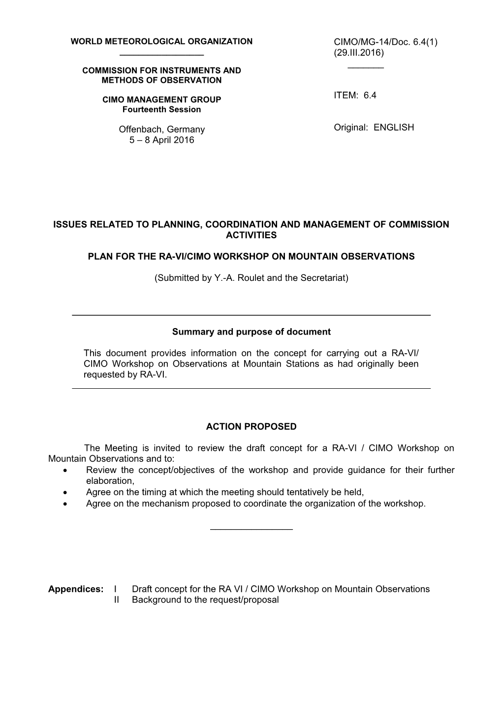 World Meteorological Organization s19