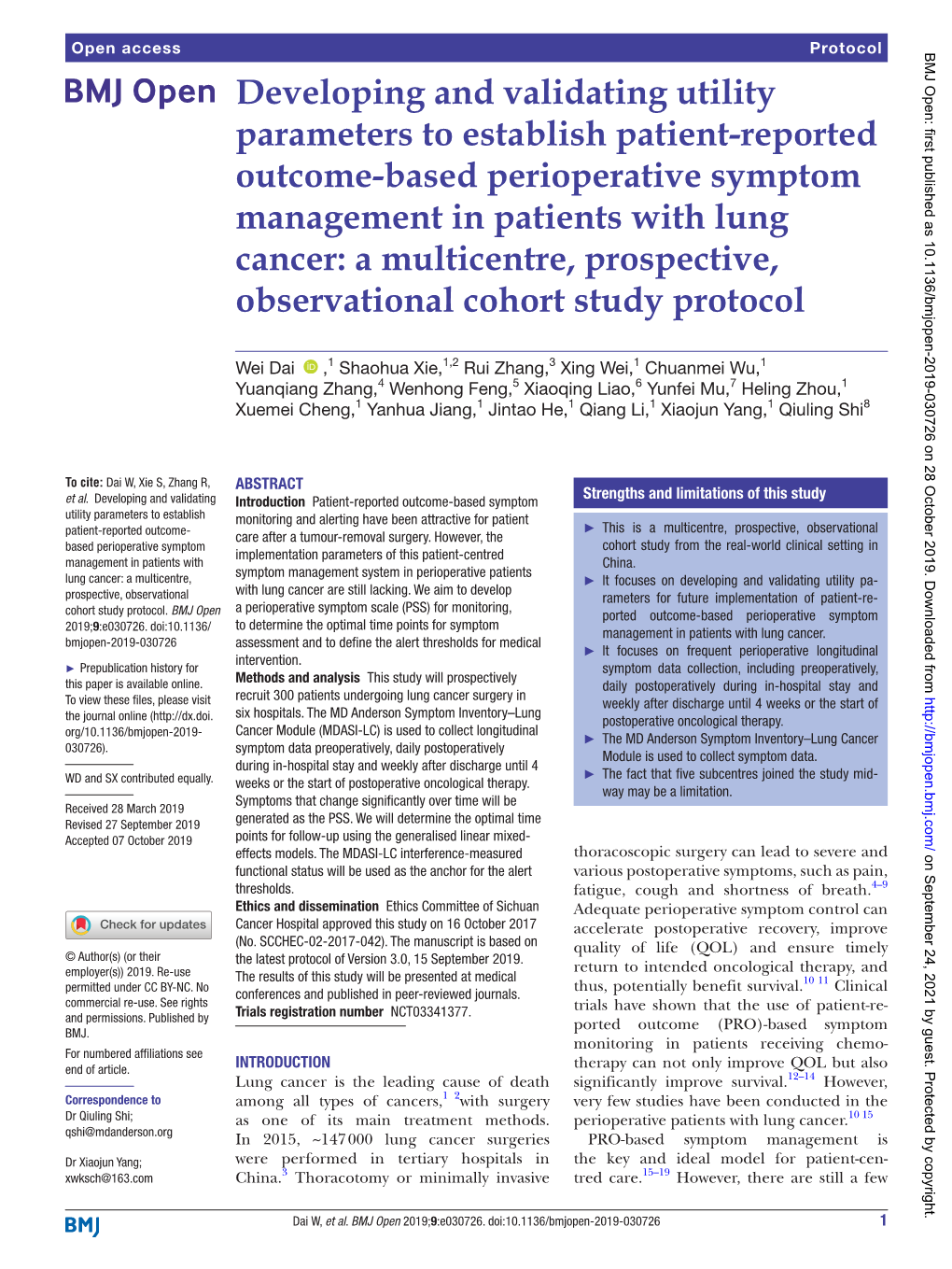 Developing and Validating Utility Parameters to Establish Patient