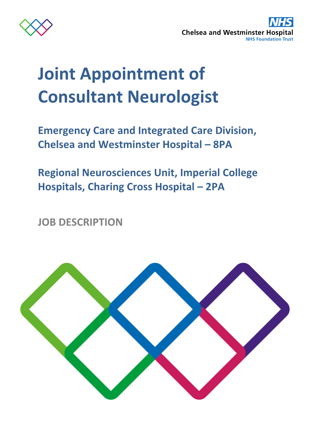 Joint Appointment of Consultant Neurologist