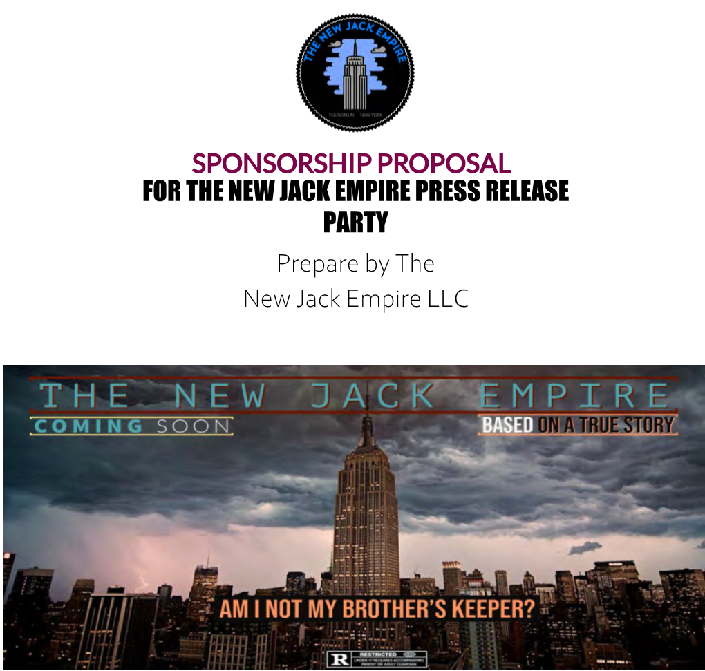 Sponsor Ship Proposa L for the New Jack Empire Press