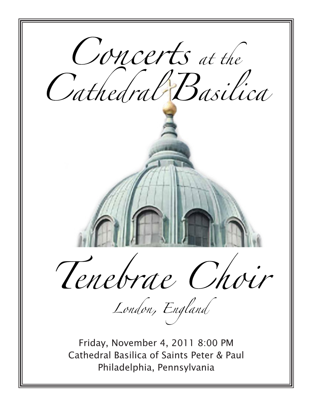 Tenebrae Choir Concerts At