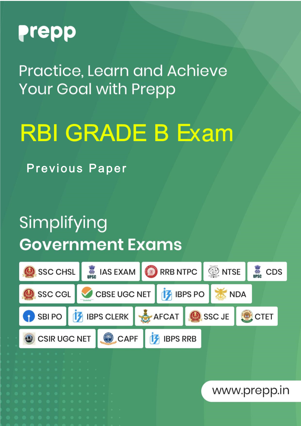 RBI GRADE B Exam