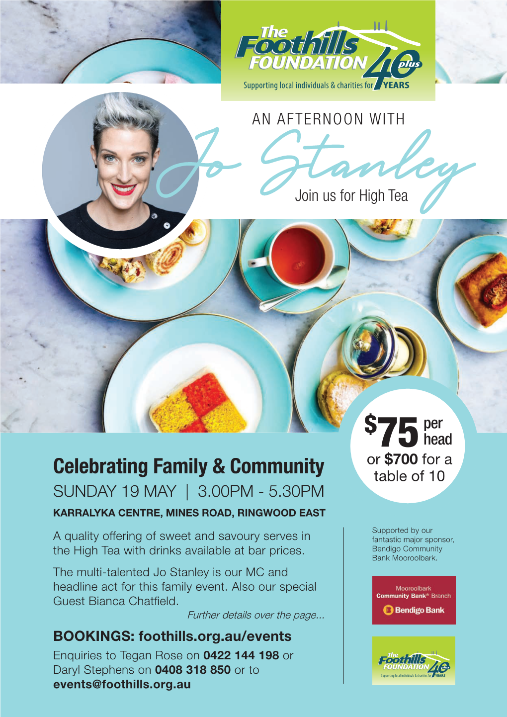 Jo Stanleyjoin Us for High Tea