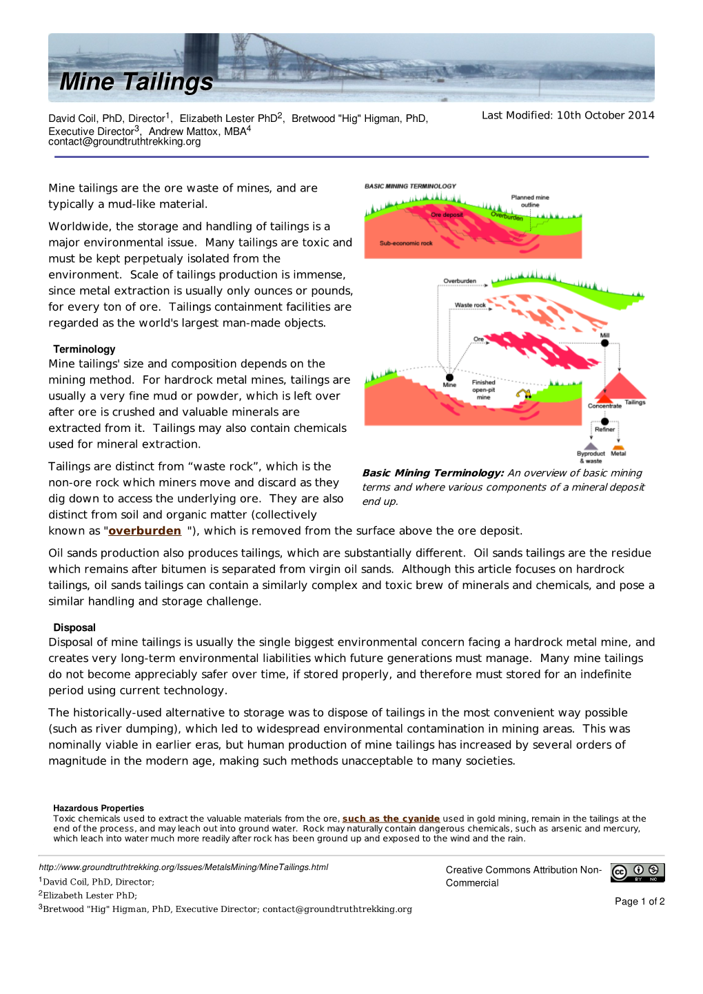 Mine Tailings