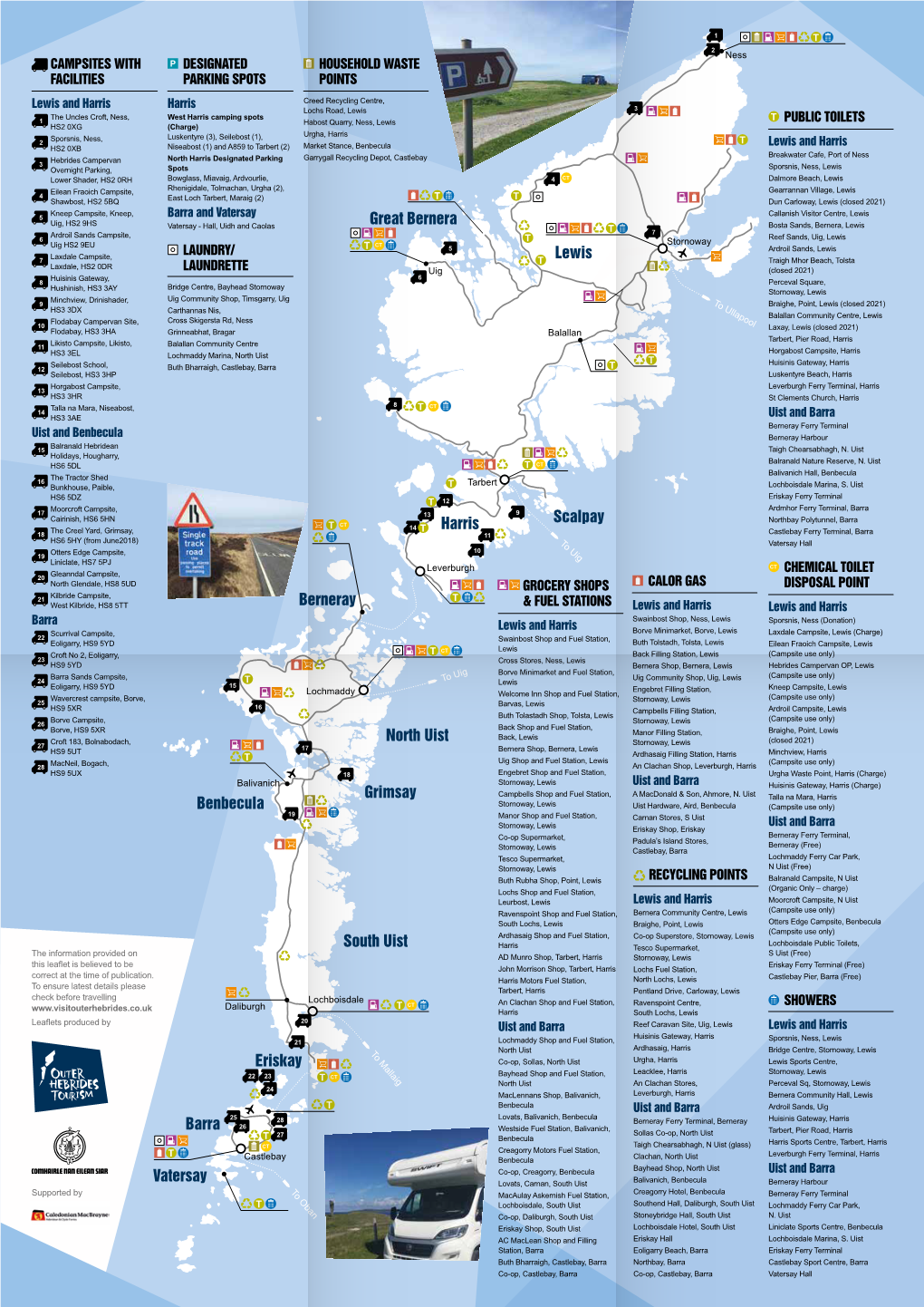 South Uist Eriskay North Uist Scalpay Grimsay Great Bernera Harris