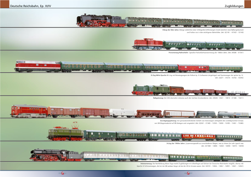 Zugbildungen Deutsche Reichsbahn, Ep. III/IV