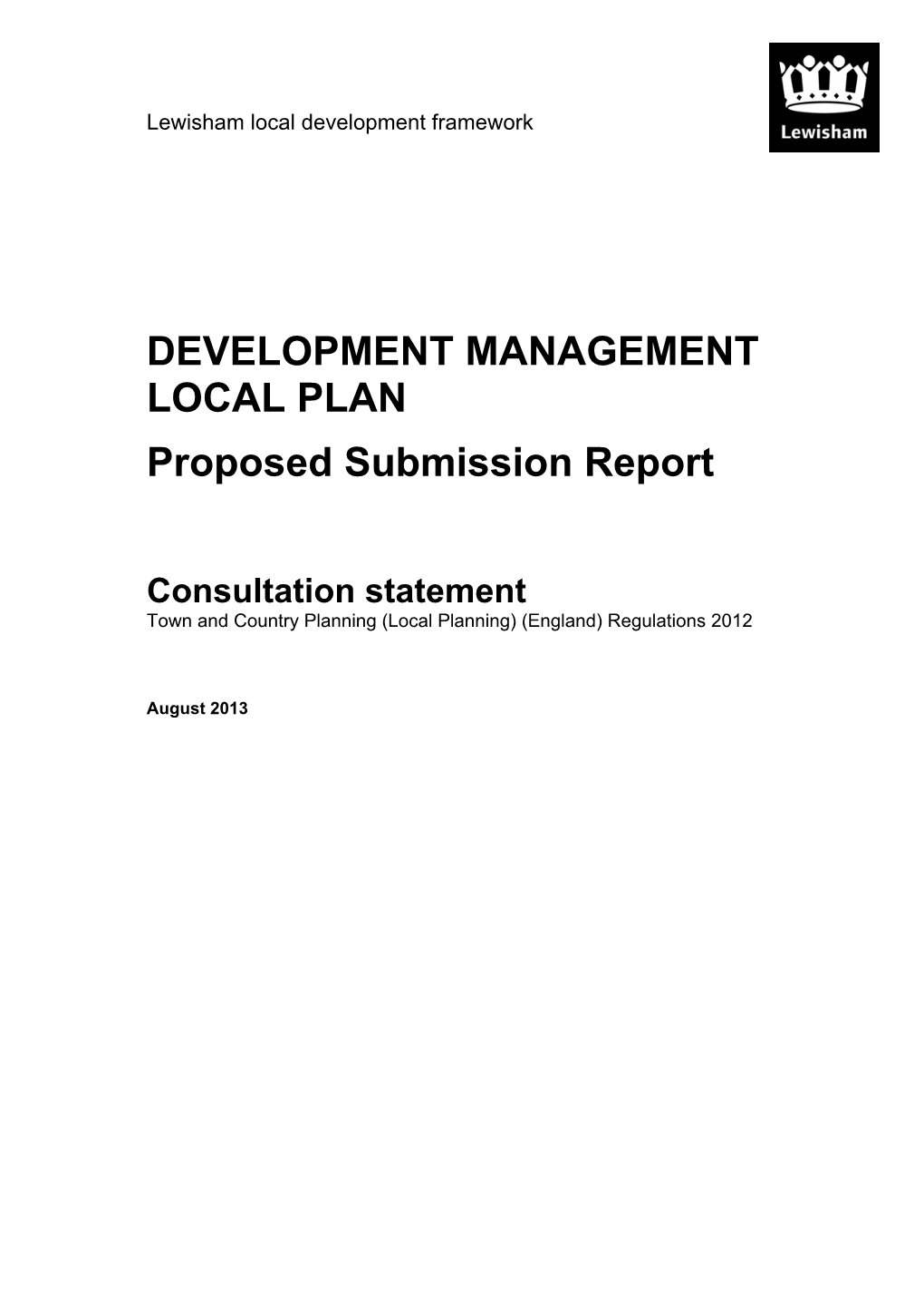 DEVELOPMENT MANAGEMENT LOCAL PLAN Proposed