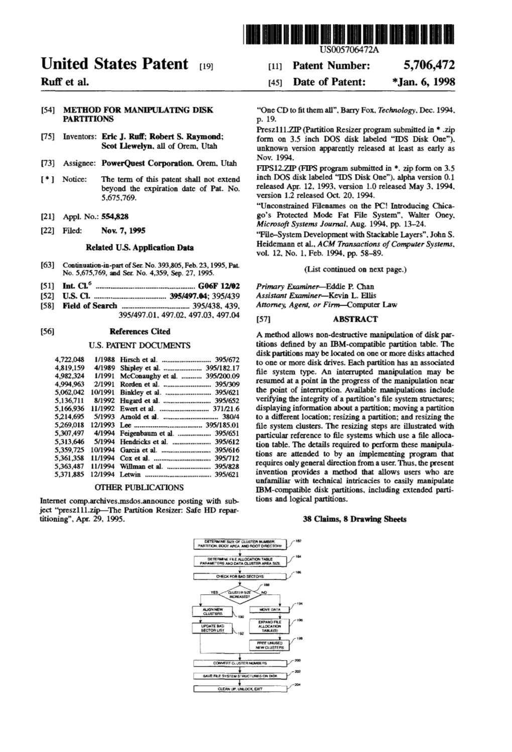 5706472A United States Patent [19] [111 Patent Number: 5,706,472 Ruff Et Al