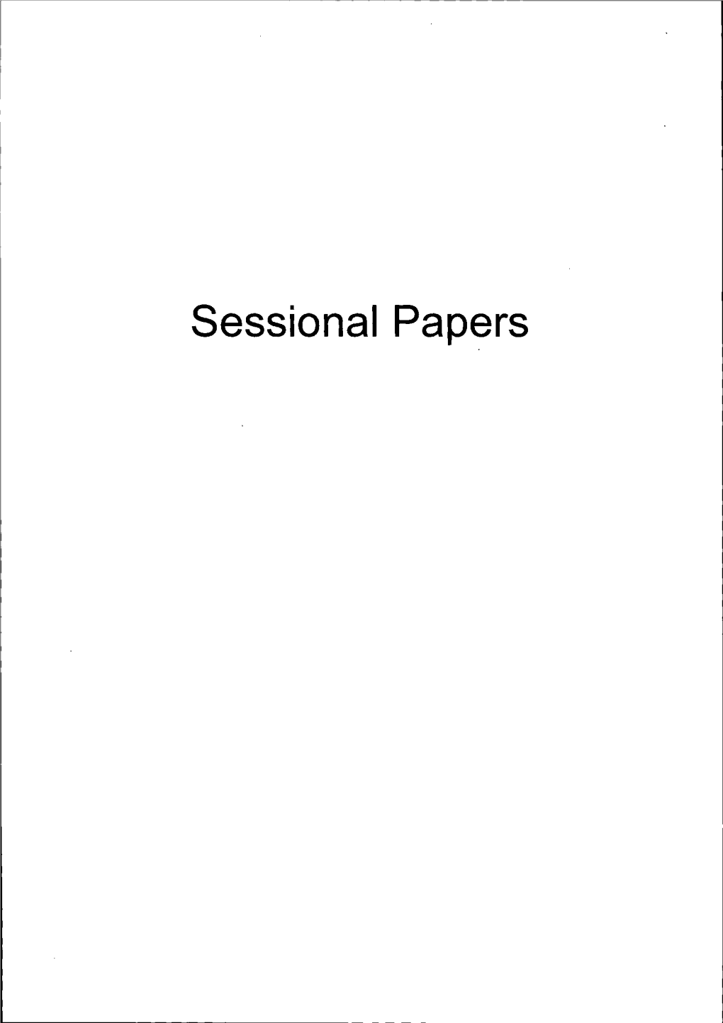 Sessional Papers 1908