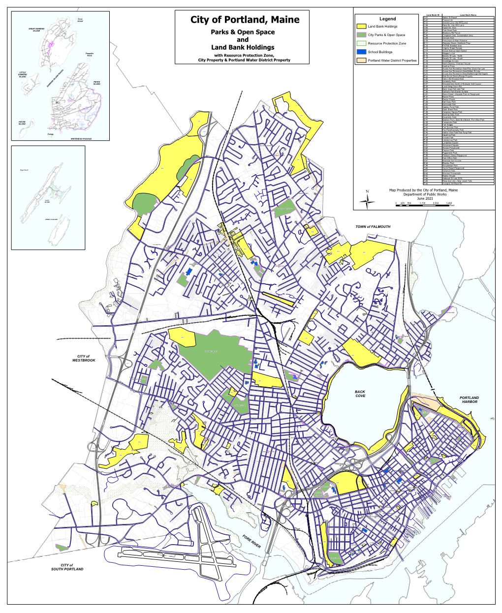 Land Bank Holdings Map 2021