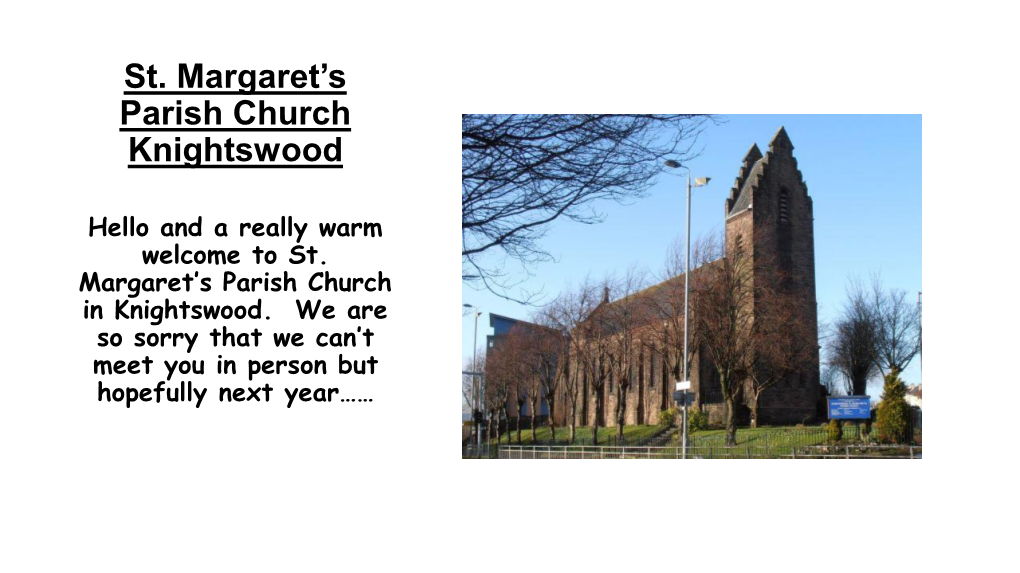 St. Margaret's Parish Church, Knightswood
