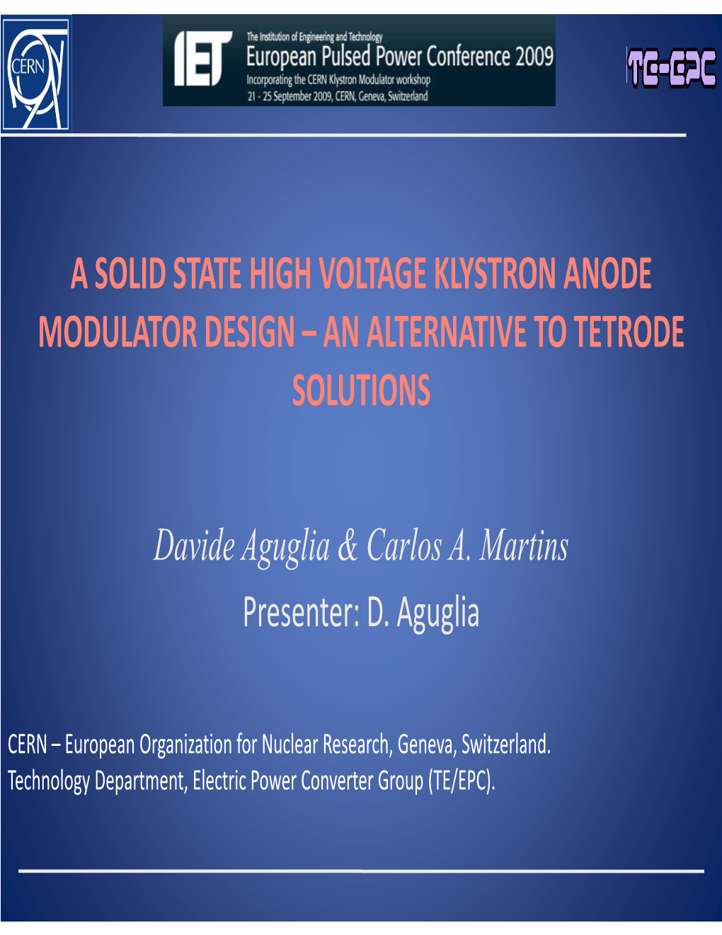 A Solid State High Voltage Klystron Anode Modulator Design – an Alternative to Tetrode Solutions