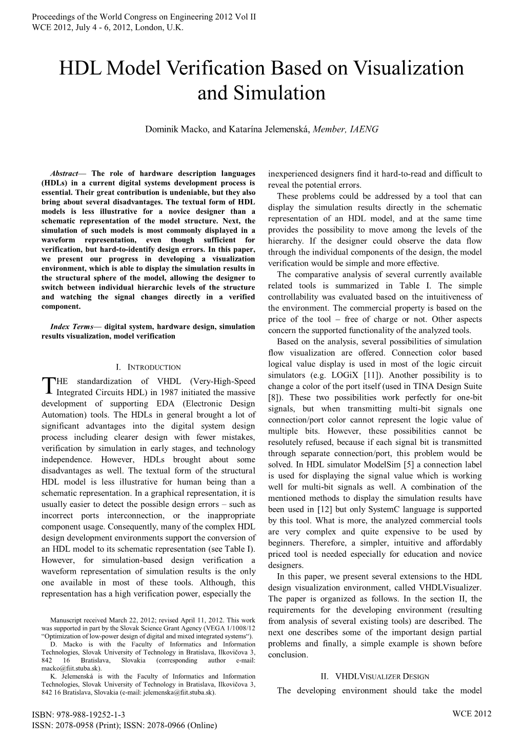 HDL Model Verification Based on Visualization and Simulation