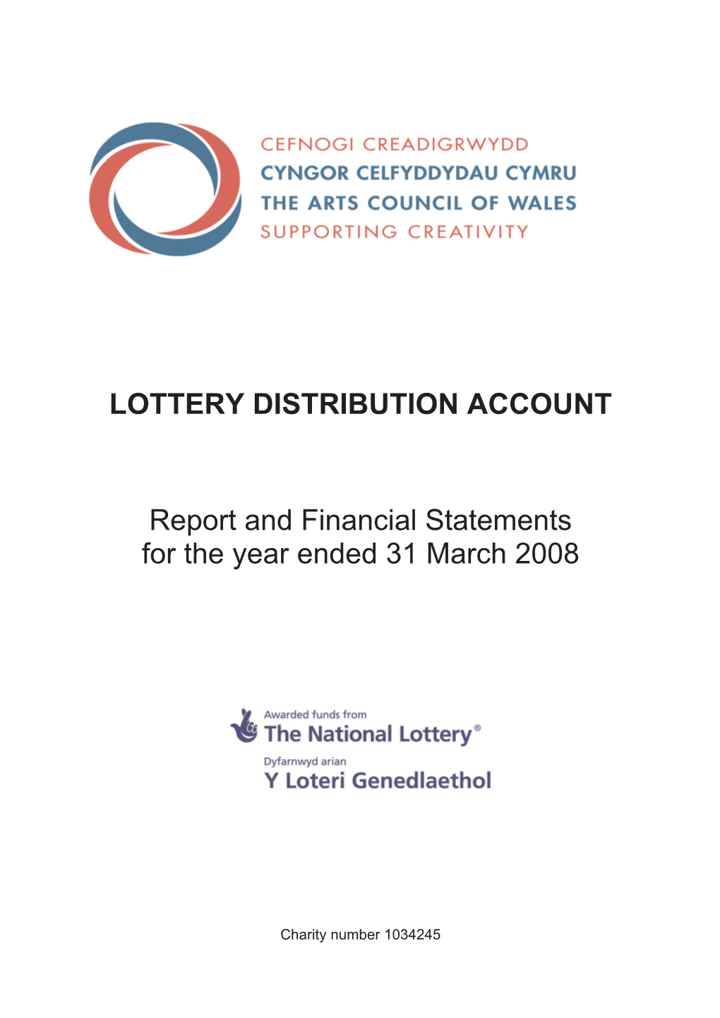 Arts Council of Wales Lottery 2007-08