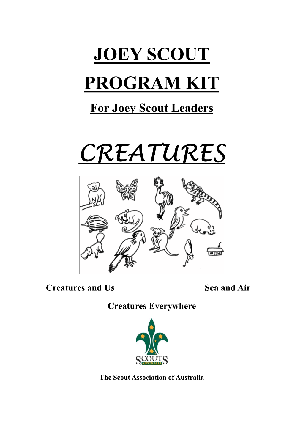 Joeyscoutprogramkit-Creatures.Pdf