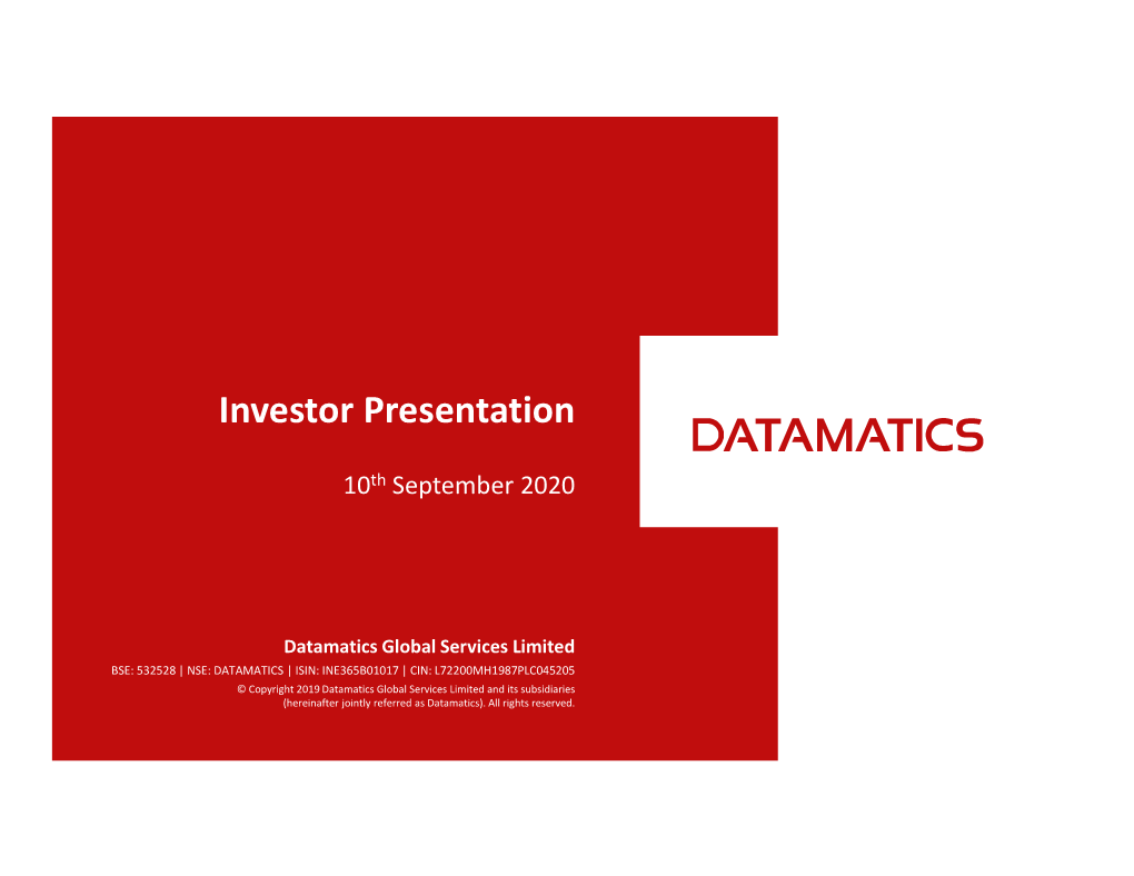 Investor Presentation