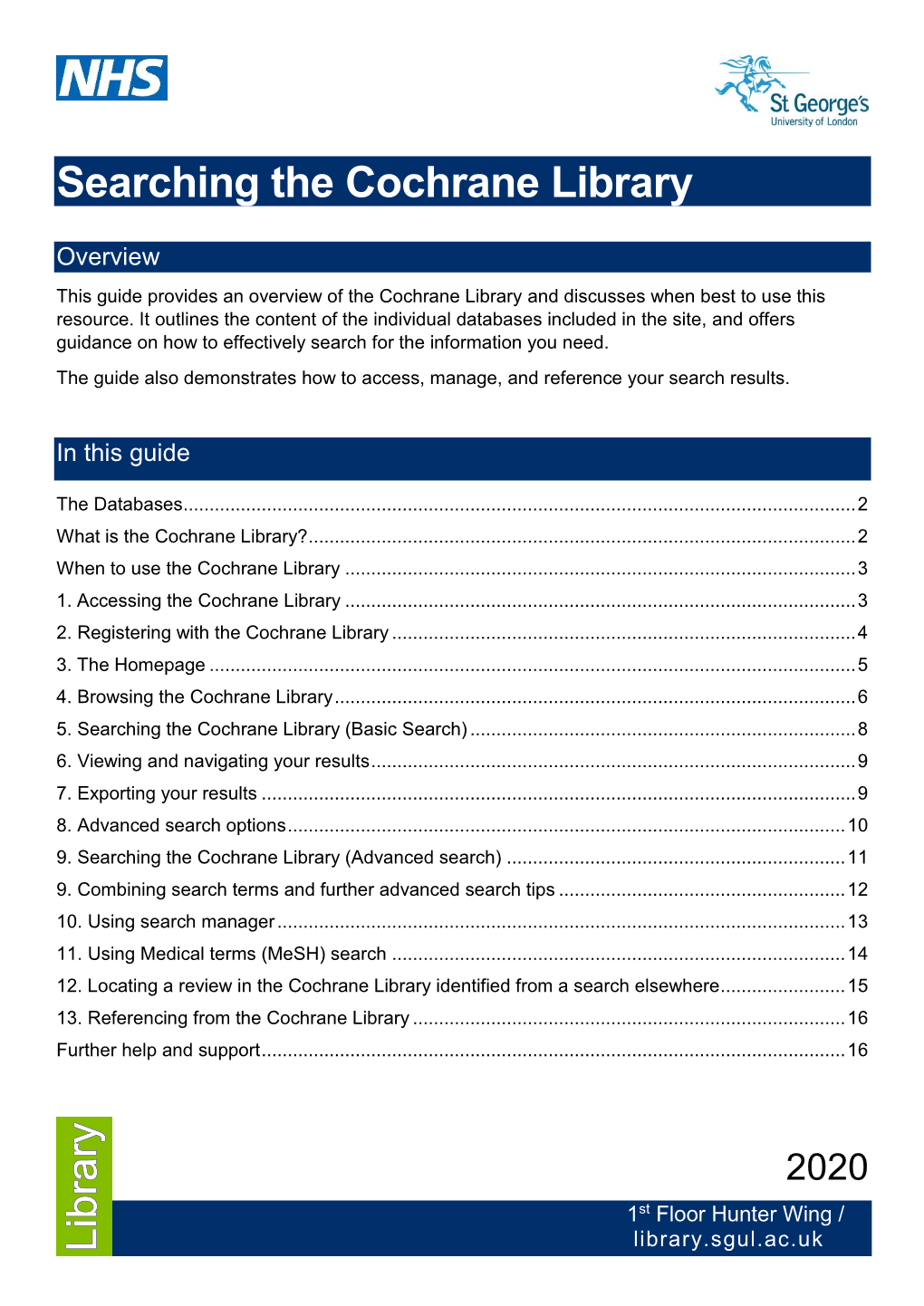 Searching the Cochrane Library V6