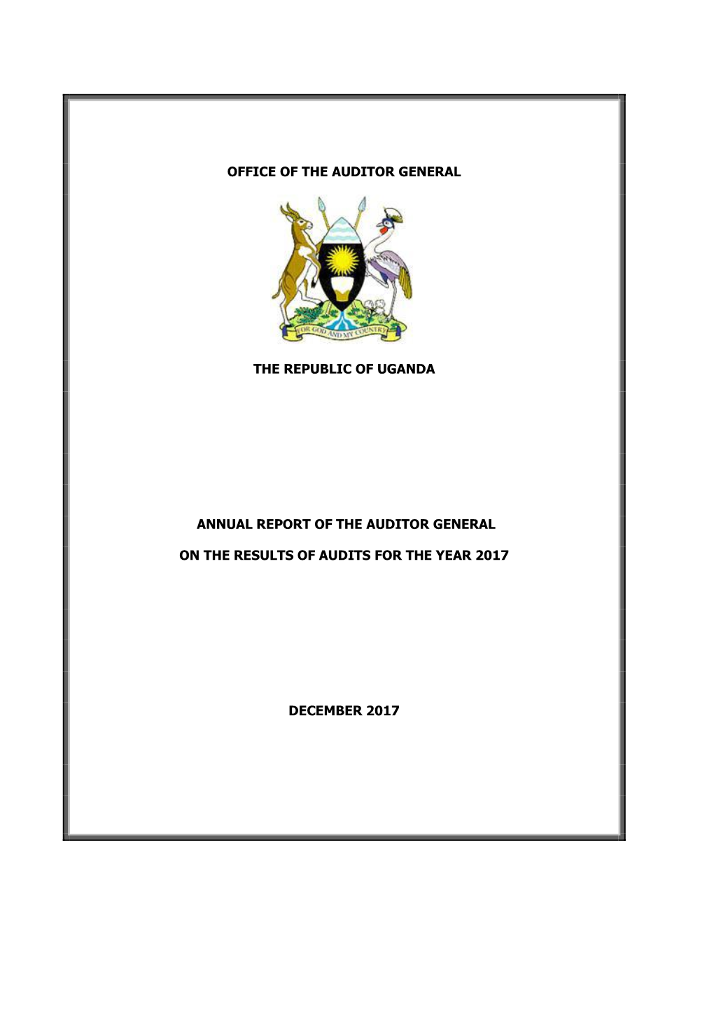 Office of the Auditor General the Republic Of