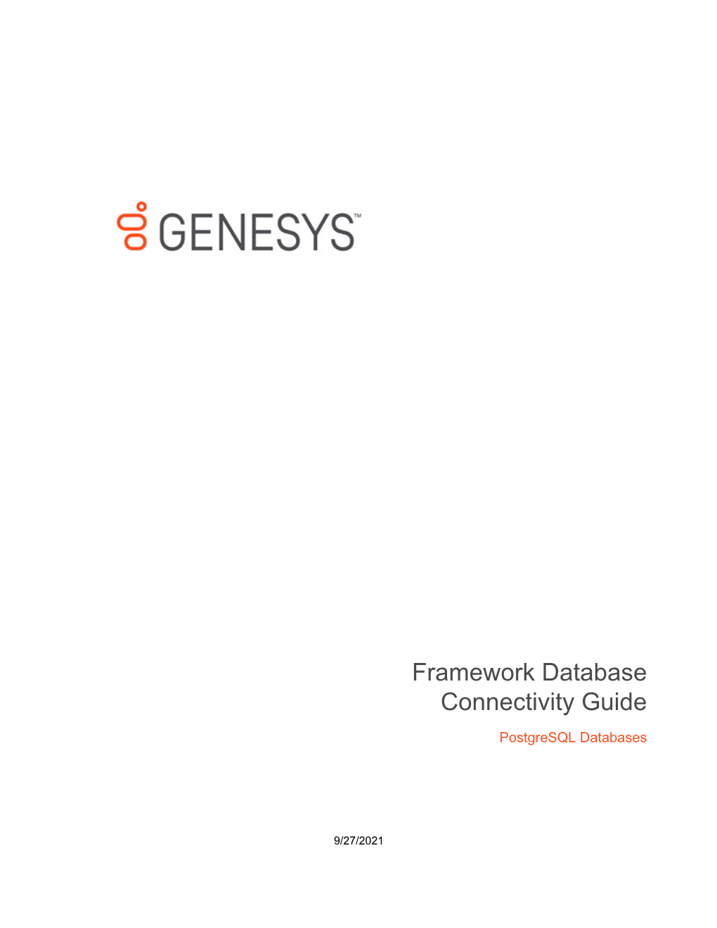 Framework Database Connectivity Guide