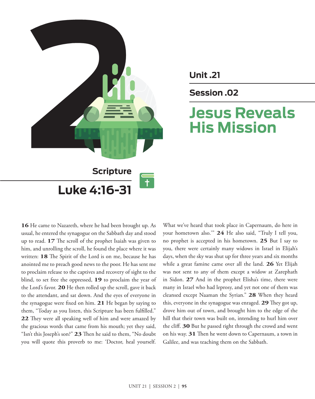 Jesus Reveals His Mission