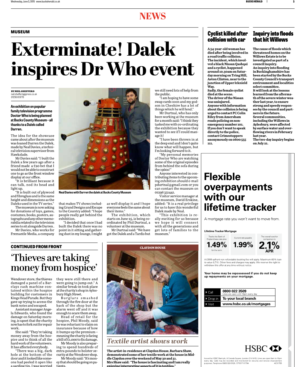 Dalek Inspires Dr Who Event