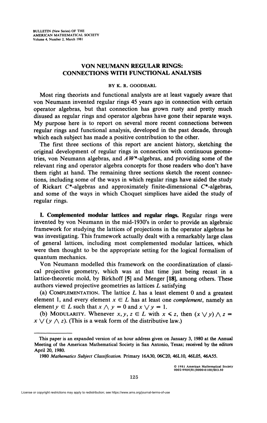 Von Neumann Regular Rings: Connections with Functional Analysis