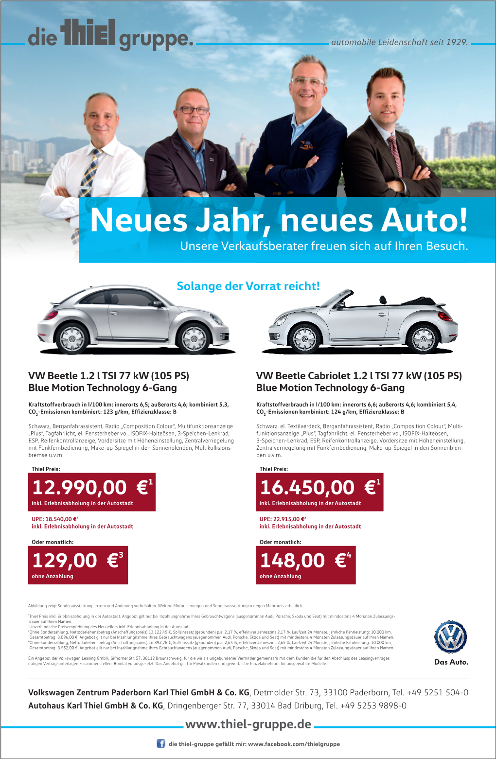 Neues Jahr, Neues Auto! Unsere Verkaufsberater Freuen Sich Auf Ihren Besuch