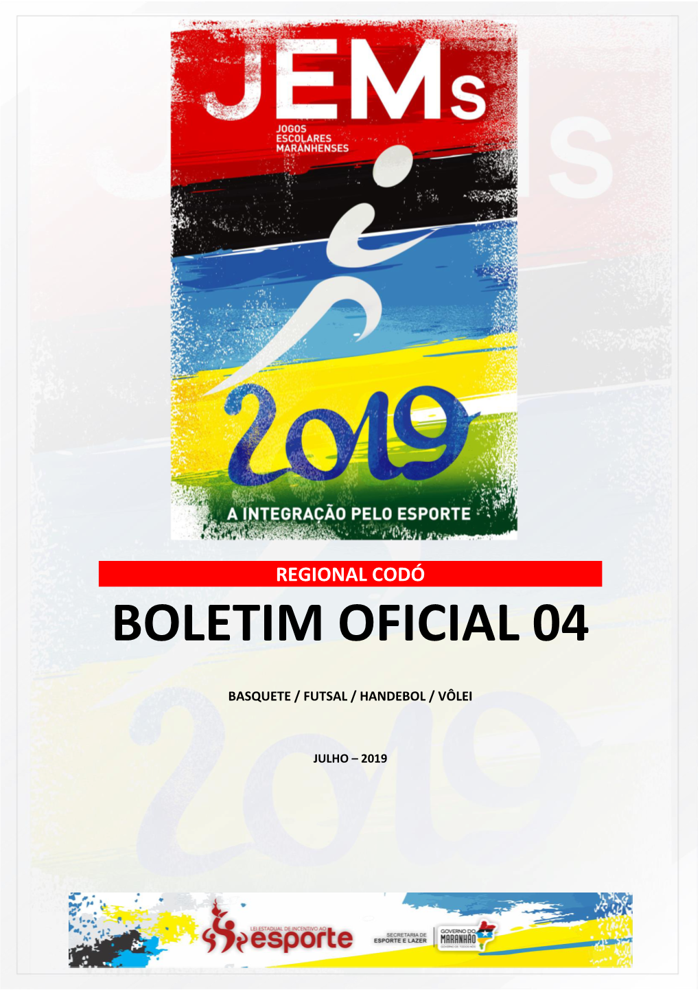 BOLETIM OFICIAL 04 Jems 2019