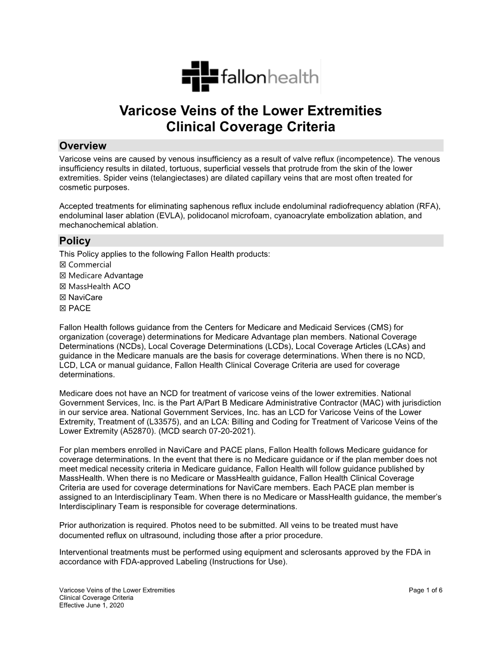 Varicose Veins of the Lower Extremities