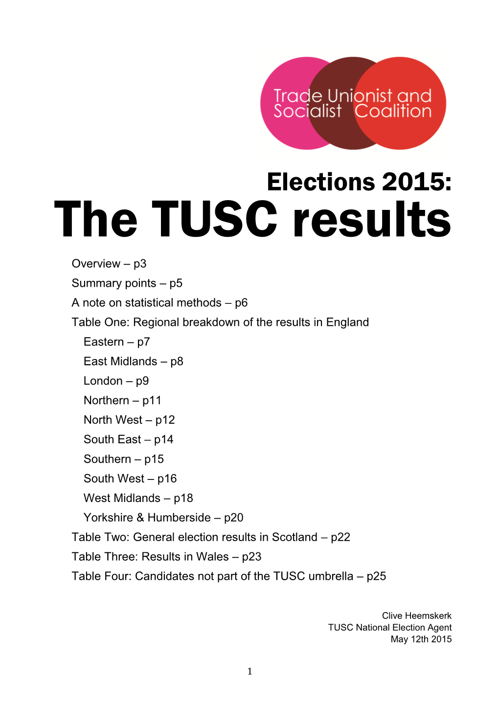 The TUSC Results