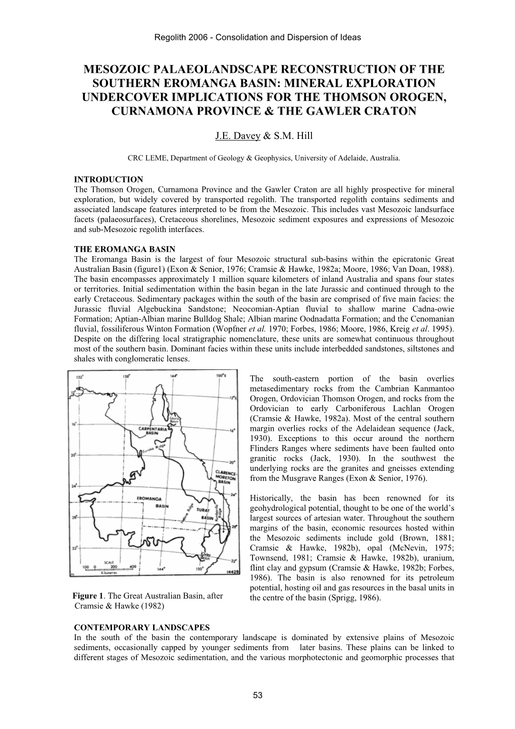 Mesozoic Palaeolandscape Reconstruction of the Southern