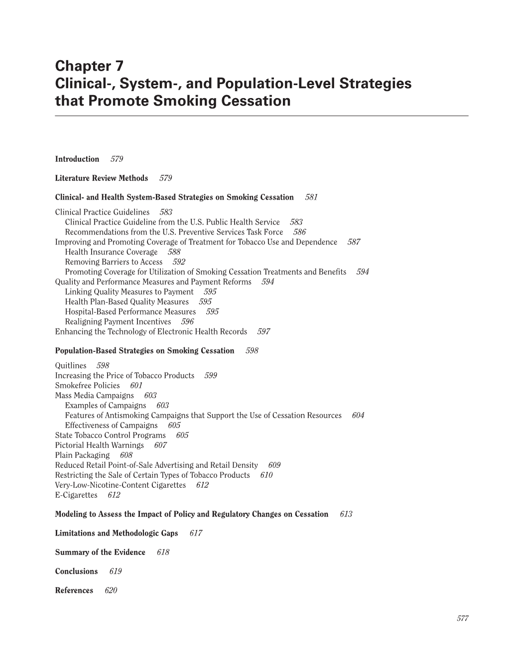 Smoking Cessation: a Report of the Surgeon General, 2020