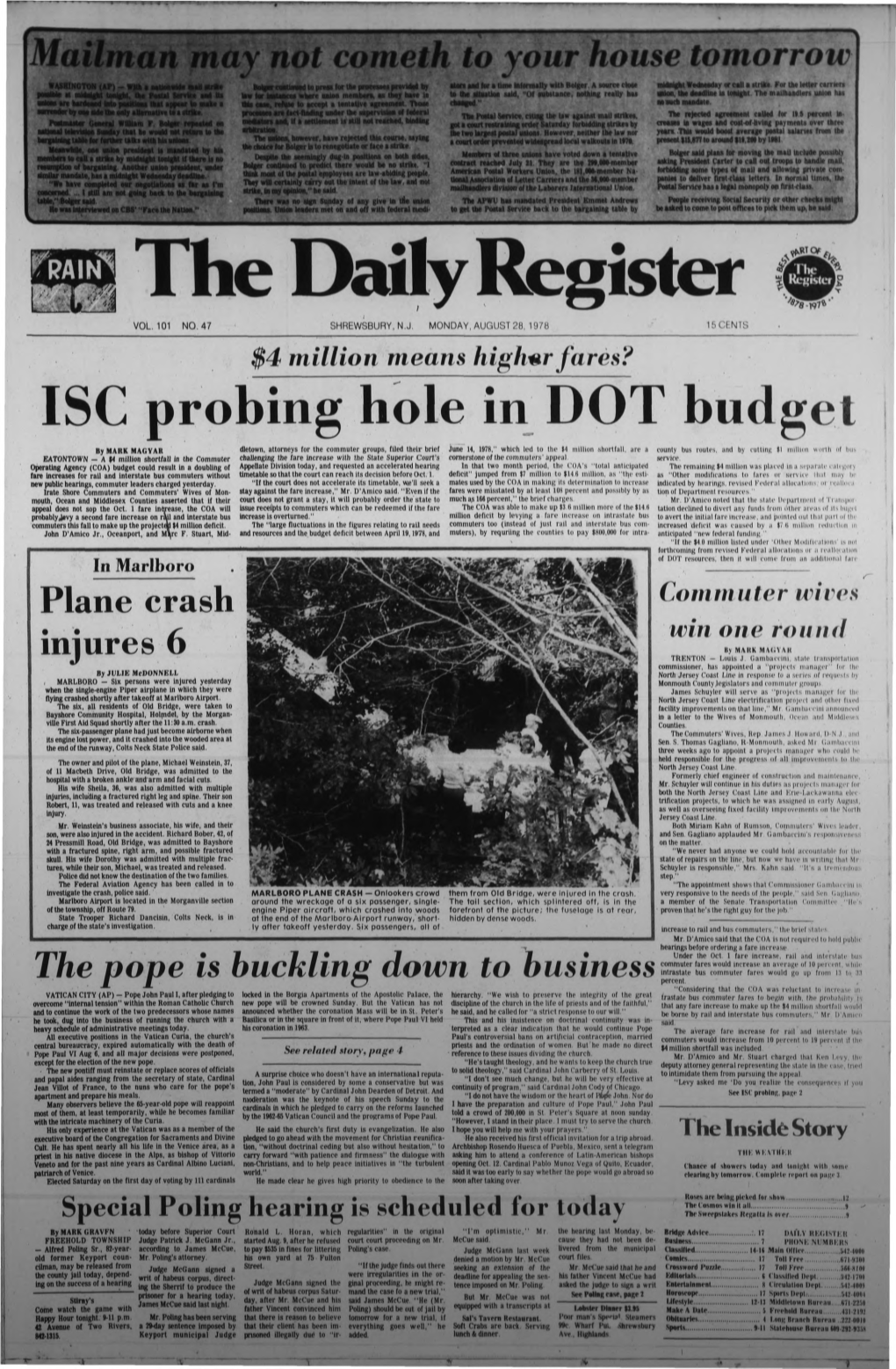 ISC Probing Hole in DOT Budget